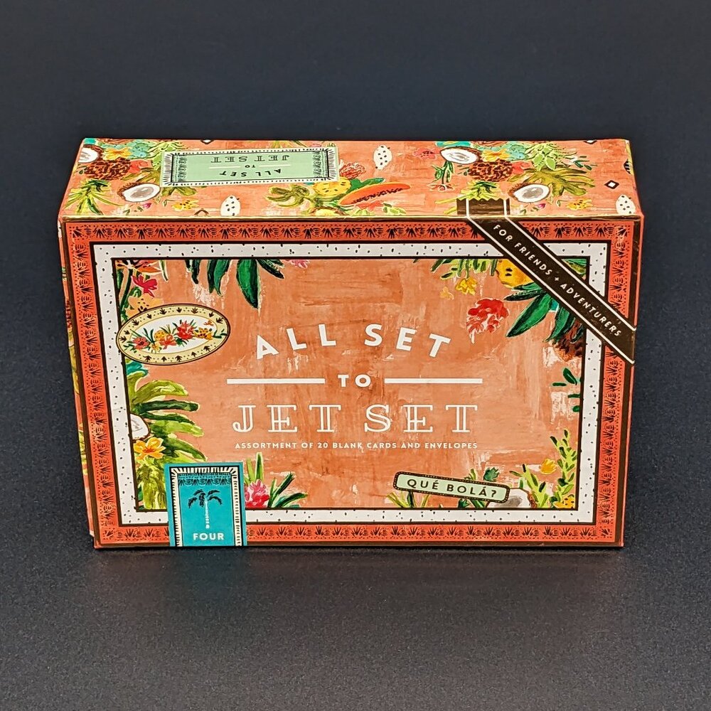 Anthropologie Illume All Set To Jet Set Tropical Blank Card Assortment